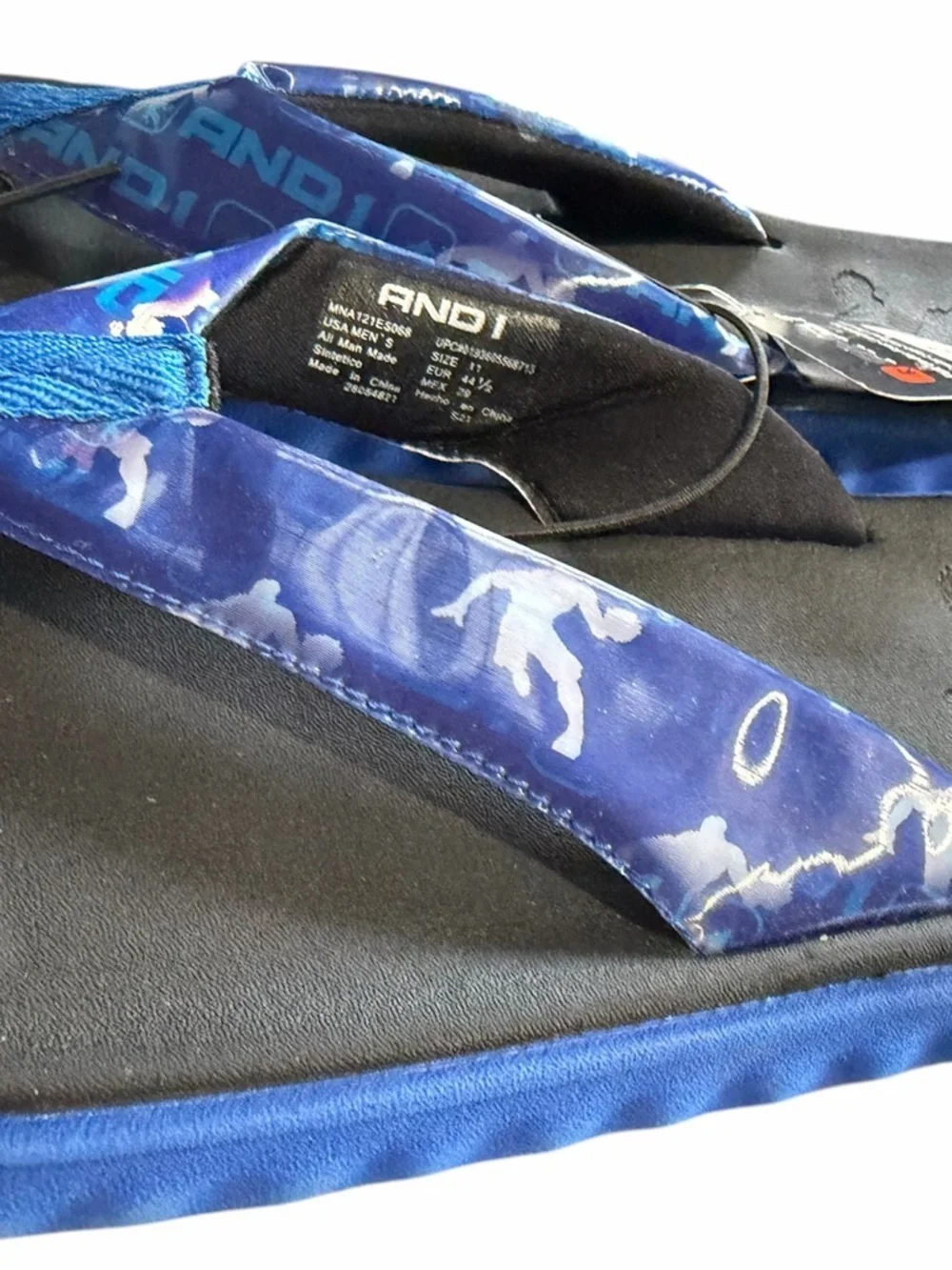 And1 Blue Camo Strap Men's Flip Flops